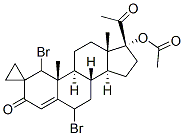 6-Dibromomethylene-17-hydroxypregn-4-ene-3,20-dione 17-acetate CAS#: 79694-56-7