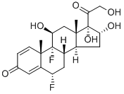 6-alpha,9-alpha-difluoro-11-beta,16-alpha,17-alpha,21-tetrahydroxypregna-1,4-diene-3,20-dione CAS#: 807-38-5
