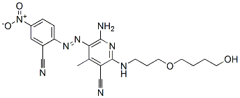 6-amino-5-[(2-cyano-4-nitrophenyl)azo]-2-[[3-(4-hydroxybutoxy)propyl]amino]-4-methyl-3-Pyridinecarbonitrile CAS#: 77737-03-2