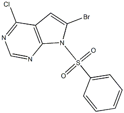 6-broMo-4-chloro-7-(phenylsulfonyl)-7H-pyrrolo[2,3-d]pyriMidine CAS#: 784150-40-9