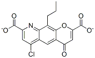 6-chloro-4-oxo-10-propyl-4H-pyrano(3,2-g)quinoline -2,8-dicarboxylate CAS#: 75452-50-5