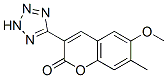 6-methoxy-7-methyl-3-(2H-tetrazol-5-yl)chromen-2-one CAS#: 76239-45-7