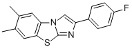 6,7-DIMETHYL-2-(4-FLUOROPHENYL)IMIDAZO[2,1-B]BENZOTHIAZOLE CAS#: 781655-35-4