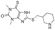 6,7-Dihydro-1,3-dimethyl-8-[(piperidin-3-yl)methylthio]-6-thioxo-1H-purin-2(3H)-one CAS#: 73908-83-5