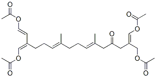 (6E,10E,15E)-1,16-Bis(acetyloxy)-2-[(acetyloxy)methyl]-14-[(E)-(acetyloxy)methylene]-6,10-dimethyl-1,6,10,15-hexadecatetren-4-one CAS#: 72877-82-8