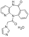 6H-Pyrido(2,3-b)(1,4)benzodiazepin-6-one, 5,11-dihydro-11-(1H-imidazol -1-ylacetyl)-, hydrate CAS#: 79276-54-3