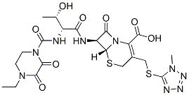 (6R,7S)-7-[[(2R,3S)-2-(4-Ethyl-2,3-dioxo-1-piperazinylcarbonylamino)-3-hydroxybutyryl]amino]-3-[[(1-methyl-1H-tetrazol-5-yl)thio]methyl]-8-oxo-5-thia-1-azabicyclo[4.2.0]oct-2-ene-2-carboxylic acid CAS#: 76610-92-9