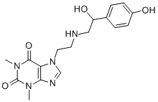 7-[2-[[2-Hydroxy-2-(p-hydroxyphenyl)ethyl]amino]ethyl]theophyline CAS#: 73908-76-6