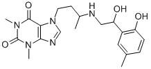 7-[3-[[2-Hydroxy-2-(2-hydroxy-5-methylphenyl)ethyl]amino]butyl]theophyline CAS#: 73908-77-7