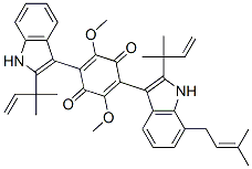 7'-(3-Methyl-2-butenyl)-2',2''-bis(1,1-dimethyl-2-propenyl)asterriquinone D CAS#: 78723-16-7