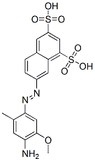 7-[(4-amino-5-methoxy-2-methylphenyl)azo]naphthalene-1,3-disulphonic acid CAS#: 86-63-5