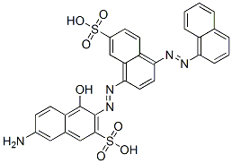 7-Amino-4-hydroxy-3-[[4-(1-naphtylazo)-7-sulfo-1-naphtyl]azo]-2-naphthalenesulfonic acid CAS#: 75627-25-7