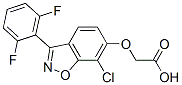 [[7-Chloro-3-(2,6-difluorophenyl)-1,2-benzisoxazol-6-yl]oxy]acetic acid CAS#: 72482-63-4