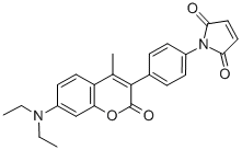 7-DIETHYLAMINO-3-(4-MALEIMIDOPHENYL)-4-METHYLCOUMARIN CAS#: 76877-33-3