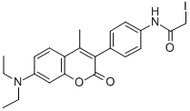 7-Diethylamino-3-[4-(iodoacetamido)phenyl]-4-methylcoumarin CAS#: 76877-34-4
