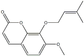 7-Methoxy-8-[(3-methyl-2-buten-1-yl)oxy]-2H-1-benzopyran-2-one CAS#: 76474-93-6