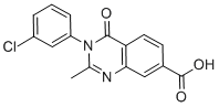 7-Quinazolinecarboxylic acid, 3,4-dihydro-3-(3-chlorophenyl)-2-methyl- 4-oxo- CAS#: 74101-52-3