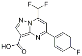 7-(difluoromethyl)-5-(4-fluorophenyl)pyrazolo[1,5-a]pyrimidine-3-carboxylic acid CAS#: 712319-09-0