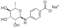 Benzoic acid, 4-[(6-deoxy-α-L-mannopyranosyl)amino]-, sodium salt CAS#: 72880-48-9