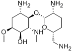 2-Amino-1,2,5-trideoxy-3-O-(2,6-diamino-2,3,4,6-tetradeoxy-α-D-erythro-hexopyranosyl)-6-O-methyl-5-(methylamino)-D-chiro-inositol CAS#: 73522-72-2