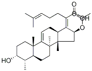 (8α,13α,14β,17Z)-16β-Acetoxy-3α-hydroxy-9,11-didehydro-29-nor-5α-dammara-17(20),24-dien-21-oic acid CAS#: 74048-41-2