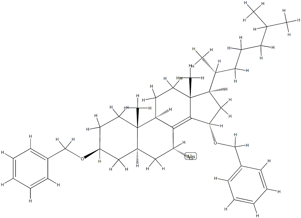 7α-Chloro-3β,15α-bis(benzyloxy)-5α-cholest-8(14)-ene CAS#: 74420-79-4
