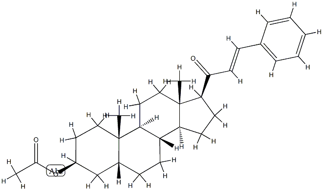 1-[3β-(Acetyloxy)-5β-androstan-17β-yl]-3-phenyl-2-propen-1-one CAS#: 74464-42-9