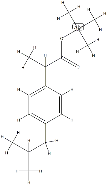 α-Methyl-4-(2-methylpropyl)benzeneacetic acid trimethylsilyl ester CAS#: 74810-89-2