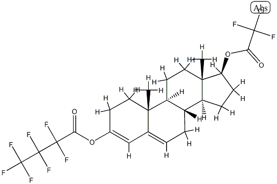 Androsta-3,5-diene-3,17β-diol 17-(chlorodifluoroacetate)3-(heptafluorobutyrate) CAS#: 74825-21-1