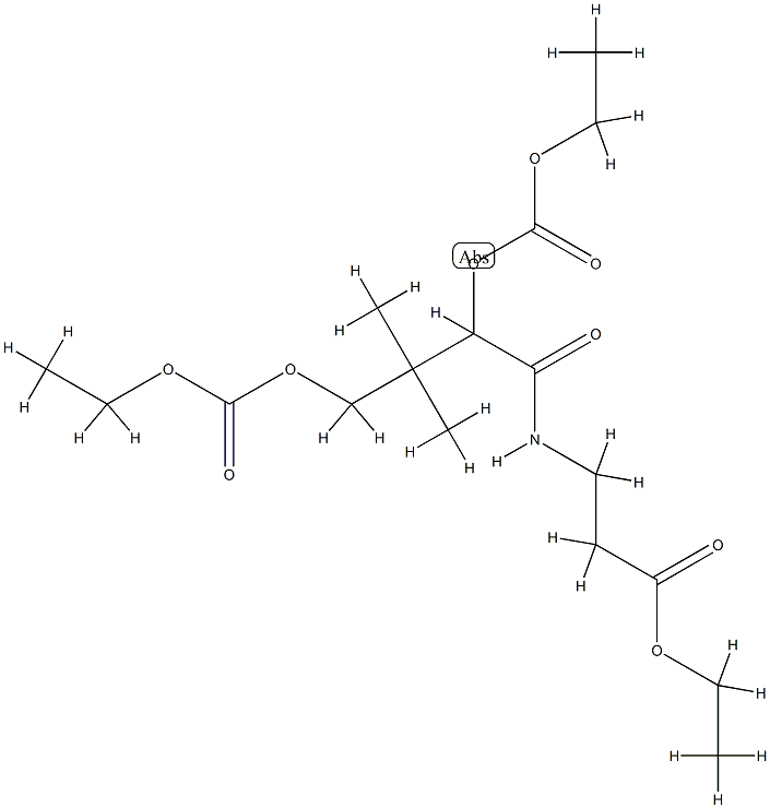 N-[2,4-Bis(ethoxycarbonyloxy)-3,3-dimethylbutyryl]-β-alanine ethyl ester CAS#: 75033-17-9