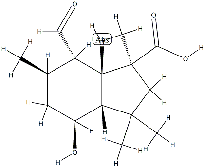 (1S,3aβ)-Octahydro-7α-formyl-4β,7aβ-dihydroxy-1,3,3,6β-tetramethyl-1H-indene-1β-carboxylic acid CAS#: 75207-65-7