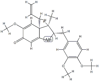 (2S)-2β-[(3,4-Dimethoxyphenyl)methyl]-3,3a-dihydro-5-methoxy-3β-methyl-3aβ-(2-propenyl)-6(2H)-benzofuranone CAS#: 75299-49-9