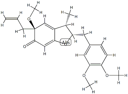 (2S)-2β-[(3,4-Dimethoxyphenyl)methyl]-3,5-dihydro-5α-methoxy-3β-methyl-5-(2-propenyl)-6(2H)-benzofuranone CAS#: 75299-50-2