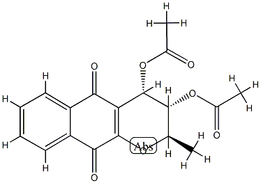 (2R)-3β,4β-Dihydroxy-3,4-dihydro-2α-methyl-2H-naphtho[2,3-b]pyran-5,10-dione diacetate CAS#: 75420-29-0