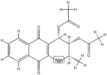 (2S)-3β,4β-Dihydroxy-3,4-dihydro-2β-methyl-2H-naphtho[2,3-b]pyran-5,10-dione diacetate CAS#: 75420-30-3