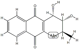 (2R)-3,4-Dihydro-3β,4β-dihydroxy-2α-methyl-2H-naphtho[2,3-b]pyran-5,10-dione CAS#: 75442-57-8