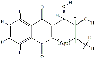 (2S)-3,4-Dihydro-3β,4β-dihydroxy-2β-methyl-2H-naphtho[2,3-b]pyran-5,10-dione CAS#: 75442-58-9