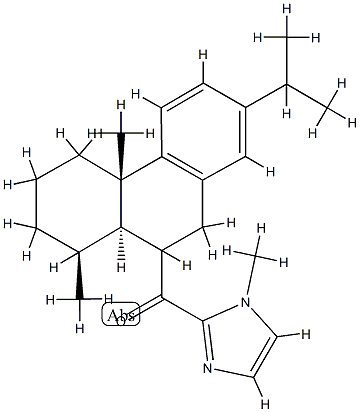 1-Methyl-1H-imidazol-2-yl[(4bS)-4b,5,6,7,8,8aβ,9,10-octahydro-4bα,8α-dimethyl-2-(1-methylethyl)phenanthren-9-yl] ketone CAS#: 75601-28-4