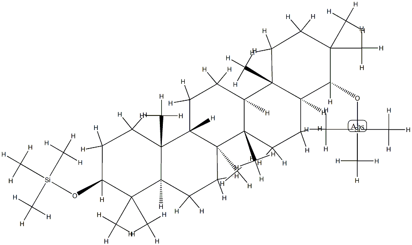 [[(8α,9β,13α,14β,17α,18β)-21,21-Dimethyl-29,30-dinorgammacerane-3β,22α-diyl]bisoxy]bis(trimethylsilane) CAS#: 75601-37-5