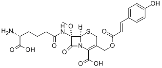 (6R,7S)-7α-[[(R)-5-Amino-5-carboxy-1-oxopentyl]amino]-3-[[[(E)-3-(4-hydroxyphenyl)-1-oxo-2-propenyl]oxy]methyl]-7-methoxy-8-oxo-5-thia-1-azabicyclo[4.2.0]oct-2-ene-2-carboxylic acid CAS#: 75794-96-6