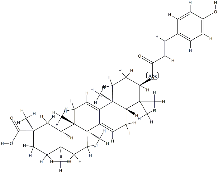 (20R)-3α-[[(E)-3-(4-Hydroxyphenyl)-1-oxo-2-propenyl]oxy]-D:C-friedoolean-7,9(11)-dien-29-oic acid CAS#: 76475-14-4