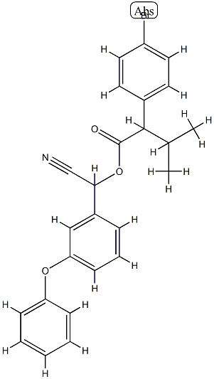 4-Bromo-α-(1-methylethyl)benzeneacetic acid cyano(3-phenoxyphenyl)methyl ester CAS#: 76489-33-3