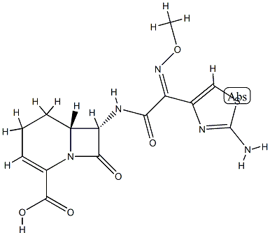 (6R)-7α-[[(2-Amino-4-thiazolyl)[(Z)-methoxyimino]acetyl]amino]-8-oxo-1-azabicyclo[4.2.0]oct-2-ene-2-carboxylic acid CAS#: 76497-77-3