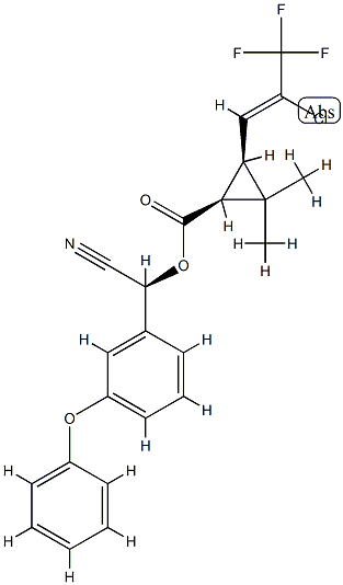 [1S-[1α(R*),3α(Z)]]-3-(2-Chloro-3,3,3-trifluoro-1-propenyl)-2,2-diMethylcyclopropanecarboxylic Acid Cyano(3-phenoxyphenyl)Methyl Ester(Cyhalothrin IsoMer) CAS#: 76703-64-5