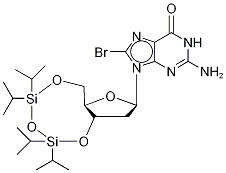 8-Bromo-N9-[3’,5’-O-(1,1,3,3-tetrakis(isopropyl)-1,3-disiloxanediyl)--D-2’-deoxyribofuranosyl]guanine CAS#: 769141-88-0