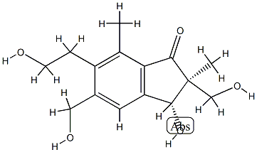 (2S)-2,3-Dihydro-3α-hydroxy-6-(2-hydroxyethyl)-2β,5-bis(hydroxymethyl)-2,7-dimethyl-1H-inden-1-one CAS#: 76947-59-6