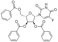 5-FLUORO-1-(2'', 3'', 5''-TRI-O-BENZOYL-β-L-RIBOFURANOSYL)URACIL CAS#: 77180-90-6