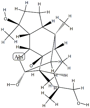 (2S,4aα,5aα,8aα,8bα)-3,4,4a,5,5a,6,7,8,8a,8b-Decahydro-3α-[(S)-2-hydroxy-1-methylethyl]-2aα,5,8-trimethyl-2,5β-methano-2H-s-indaceno[8,1-bc]furan-2,8α,8cα-triol CAS#: 77353-84-5