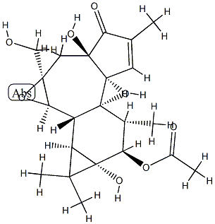 (1aR)-8β-Acetyloxy-1,1aα,1bβ,1cα,2a,3,3a,6aα,6b,7,8,8a-dodecahydro-3aβ,6bα,8aα-trihydroxy-2aα-hydroxymethyl-1,1,5,7α-tetramethyl-4H-cyclopropa[5',6']benz[1',2':7,8]azuleno[5,6-b]oxiren-4-one CAS#: 77573-35-4