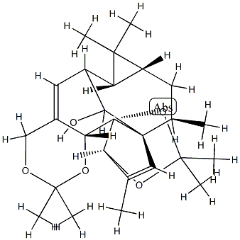 (1aR,7bR)-1aα,2,7aα,13,14,14aα-Hexahydro-1,1,6,6,9,9,11,13α-octamethyl-10aαH-2α,12aα-methano-1H,4H-cyclopropa[5,6][1,3]dioxolo[2',3']cyclopenta[1',2':9,10]cyclodeca[1,2-d][1,3]dioxin-15-ol CAS#: 77573-45-6